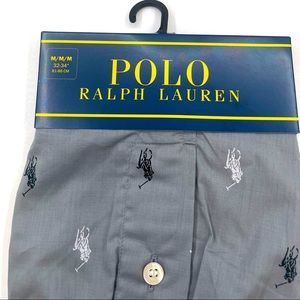 POLO Ralph Lauren Men's Woven Briefs M GRAY 32-34